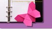 Origami facile :  Marque-page  « Papillon »  très facile