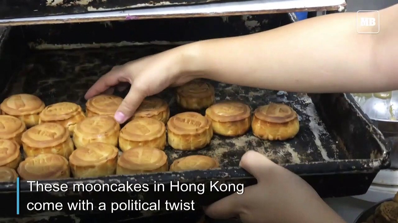 Hong Kong festival mooncakes get a protest makeover