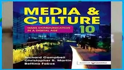 Review  Media   Culture: Mass Communication in a Digital Age - University Richard Campbell