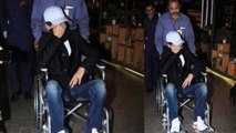 Irrfan Khan spotted at Mumbai airport in wheelchair; Check out here | FilmiBeat