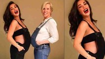 Amy Jackson flaunts her baby bump with her pregnant photographer; Check out | FilmiBeat