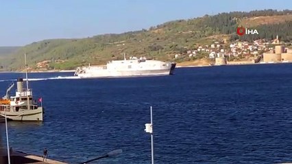'USNS Yuma' adlı Abd savaş gemisi Çanakkale Boğazı'ndan geçti