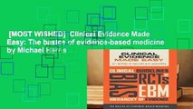 [MOST WISHED]  Clinical Evidence Made Easy: The basics of evidence-based medicine by Michael Harris
