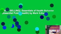 [BEST SELLING]  Essentials of Health Behavior (Essential Public Health) by Mark Edberg