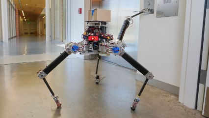 El "robot araña" ALPHRED2 muestra sus increibles capacidades de movimiento y estabilidad