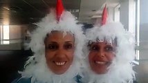 Se disfrazan para ridiculizar a las veganas salva gallinas