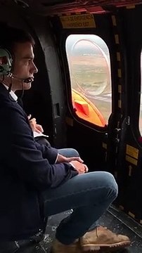 Pedro Sánchez sobrevuela las zonas más afectadas por las inundaciones en Alicante