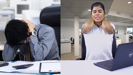 YOGA at Your Office Desk | ऑफिस की सीट पर करें ये योगा, थकान होगी दूर | Boldsky