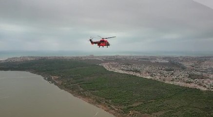 Pedro Sánchez llega a Alicante en helicóptero