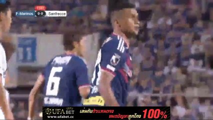 โยโกฮามา เอฟ มารินอส vs ซานเฟรชเช ฮิโรชิมา (ครึ่งแรก) 14/9/2562 | ประตูที่ 2 ในเจลีก ของ อุ้ม ธีราทร