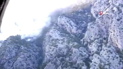 Yıldırım sebebiyle 3 gün önce çıkan yangın kontrol altına alındı