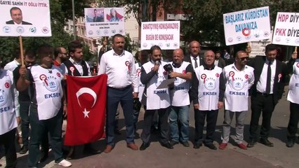 HDP Genel Merkezi önünde Diyarbakır'a destek eylemi