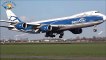 CROSSWIND | go around and landing of Boeing 747-8F in Amsterdam Schiphol