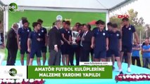 Amatör futbol kulüplerine malzeme yardımı yapıldı