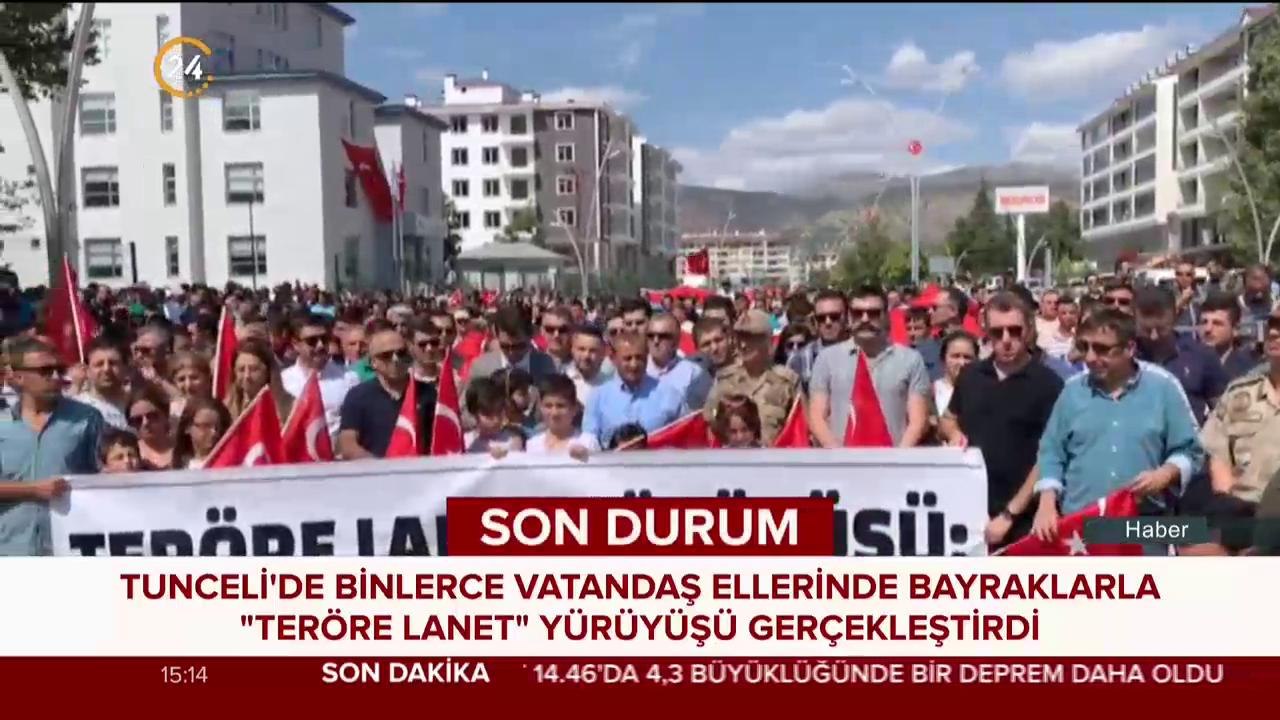 ''Teröre lanet'' yürüyüşü