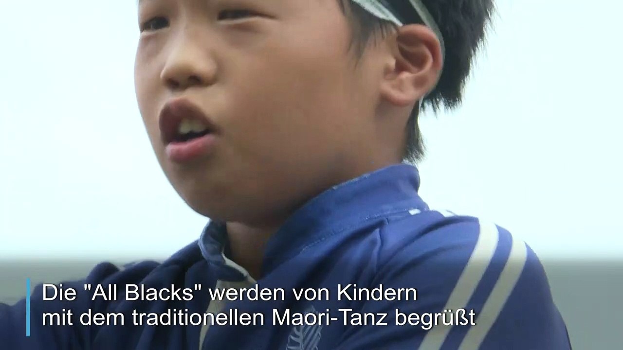 Kinder-Haka für die All Blacks in Japan