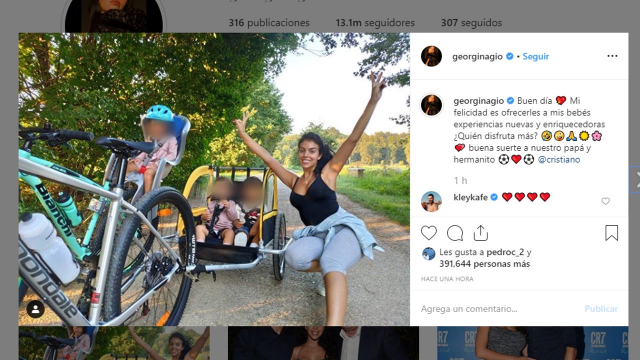 Georgina Rodríguez innova planes junto a sus hijos