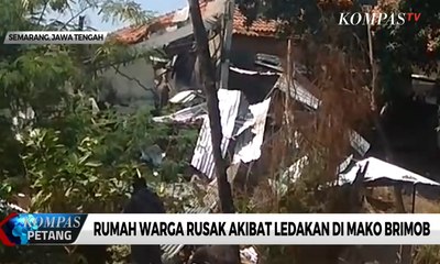 Rumah Warga Rusak Akibat Ledakan di Mako Brimob Semarang