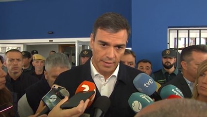 Sánchez: "El Gobierno ayudará a reconstruir las zonas afectadas"