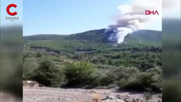 Muğla'da yanıyor! Karadan ve havadan müdahale başladı
