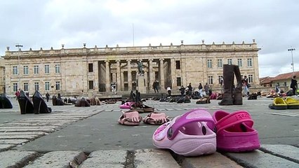 أحذية مهاجرين للتصدّي لتنامي كره الأجانب في كولومبيا