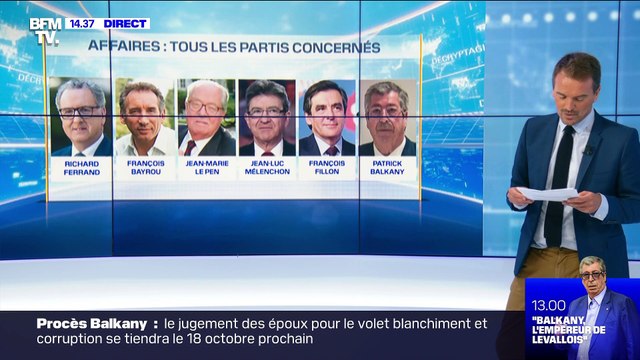 La majorité face aux scandales politiques - 14/09