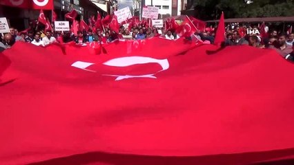 Ağrı'da teröre lanet yürüyüşü