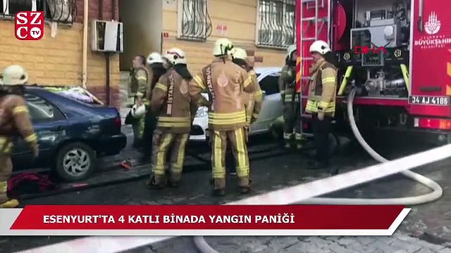 Esenyurt’ta yangında mahsur kalanlar kurtarıldı