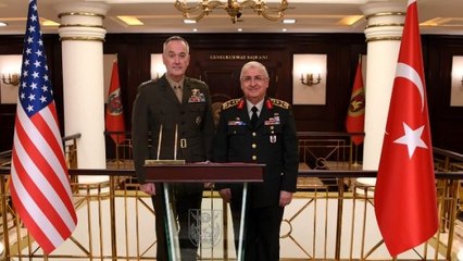 Genelkurmay Başkanı Güler, ABD'li mevkidaşı Dunford ile Güvenli Bölge'yi görüştü