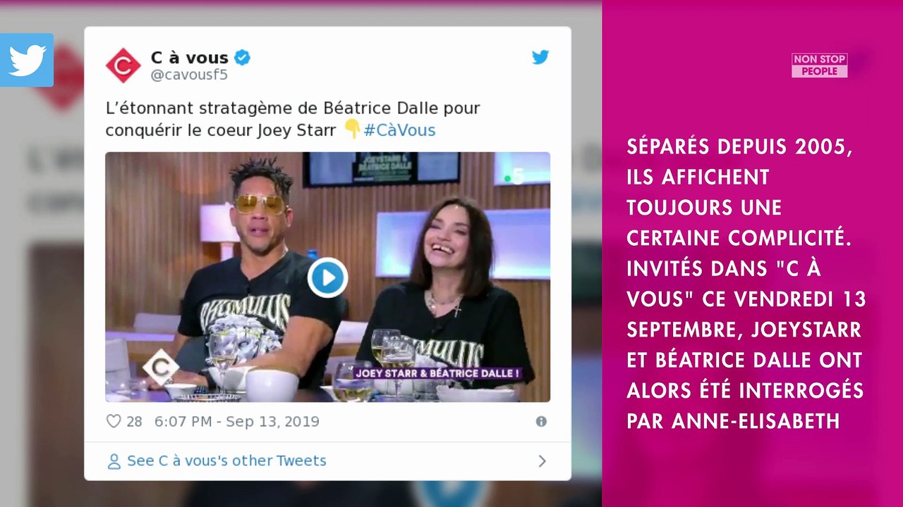 JoeyStarr : son recadrage à Anne-Elisabeth Lemoine à propos de sa relation avec Béatrice Dalle