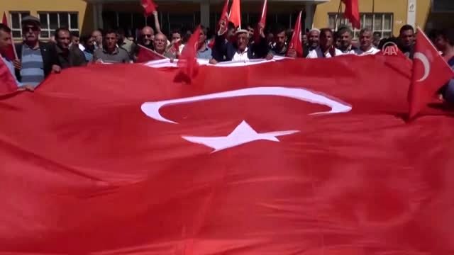Erciş'te Teröre Lanet, Kardeşliğe Davet yürüyüşü