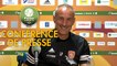 Conférence de presse Rodez Aveyron Football - Le Mans FC (4-1) : Laurent PEYRELADE (RAF) - Richard DEZIRE (LEMANS) - 2019/2020
