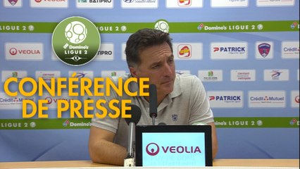 Conférence de presse Clermont Foot - FC Lorient (0-2) : Pascal GASTIEN (CF63) - Christophe PELISSIER (FCL) - 2019/2020