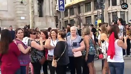 Manifestación vecinal contra Colau en protesta por la inseguridad en Barcelona