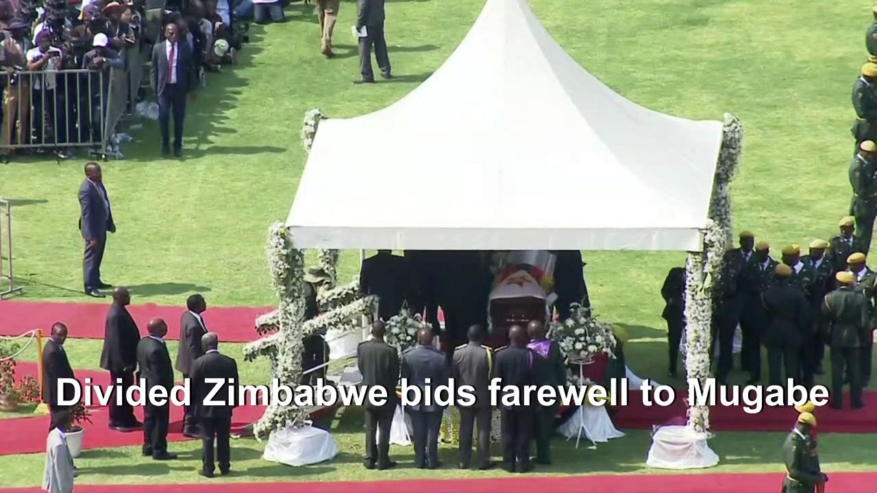 African leaders and relatives bid farewell to Mugabe