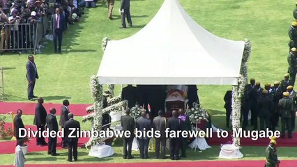 African leaders and relatives bid farewell to Mugabe