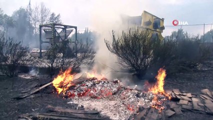 Çocukların pet şişelerle yangın söndürmeye çalıştılar
