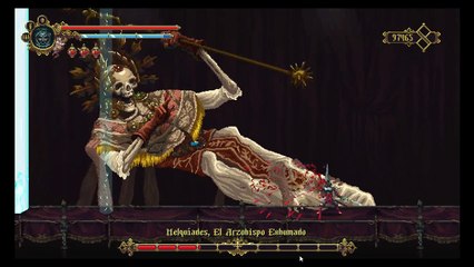 Blasphemous, gameplay Español 3,Esdras de la legion Ungida Altos de la catedral
