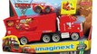 Disney Pixar Cars Imaginext Mack Hauler Launcher Lightning McQueen 2 Pack - Demo Unboxing Review