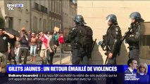 Gilets jaunes: un retour émaillé de violences à Nantes