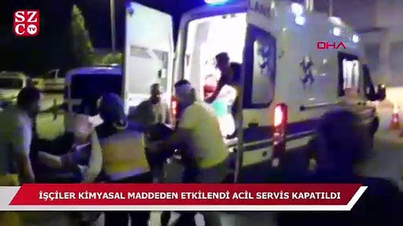 İşçiler kimyasal maddeden etkilendi, acil servis kapatıldı
