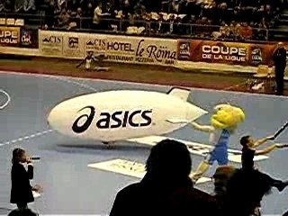 Billy à la Coupe de la Ligue de Handball Albertville