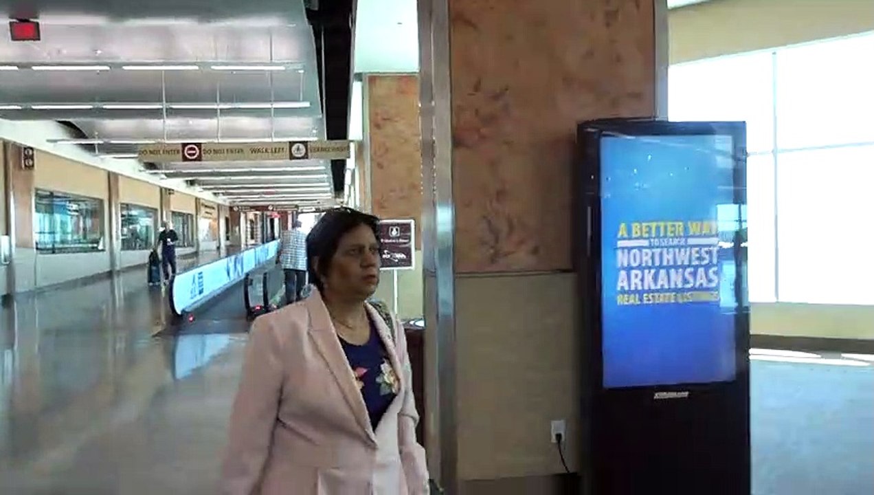 BDMV-130 Aruna & Hari Sharma relaxing at XNA Bentonville AR Airport May 19, 2019