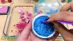 PINK vs BLUE ! Mixing Makeup Eyeshadow into Clear Slime! Special Series#108 Satisfying Slime s