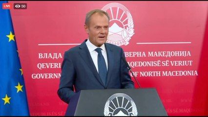 Туск: Европа е на потег, Северна Македонија го направи своето