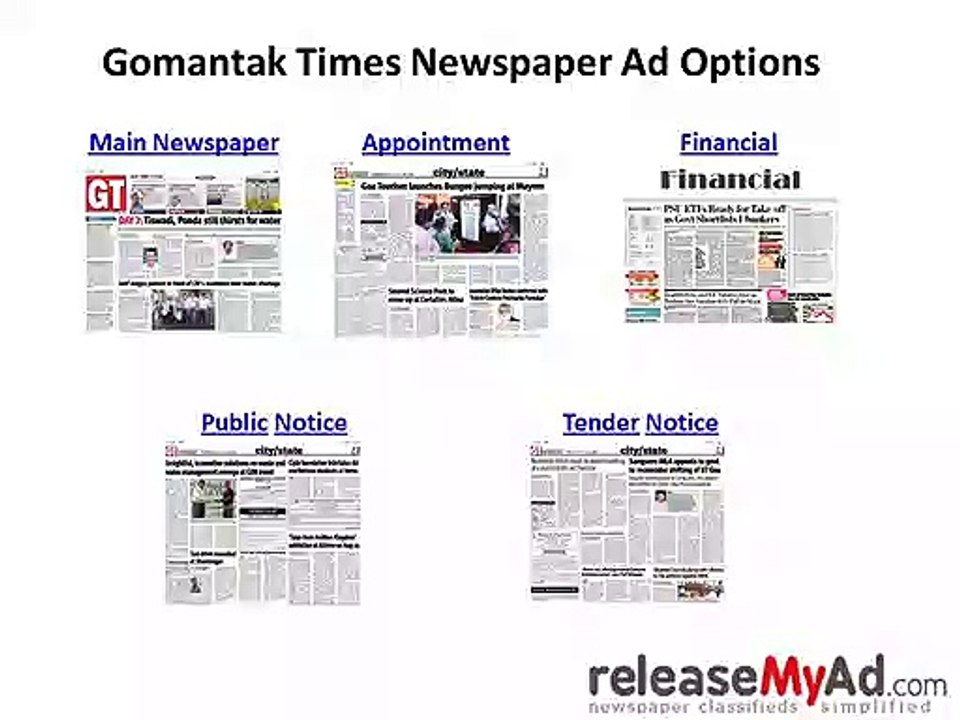 Gomantak Times Newspaper Advertisement