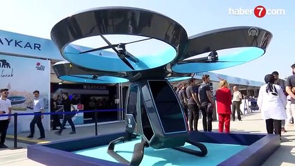 Türkiye'nin uçan arabası ''Cezeri'' TEKNOFEST'te görücüye çıktı