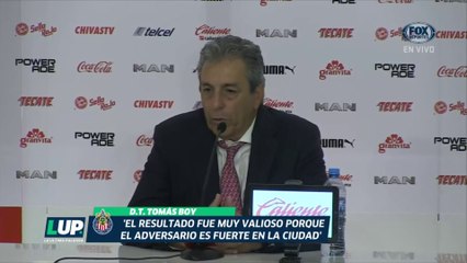 LUP: "El resultado es muy valioso": Tomás Boy