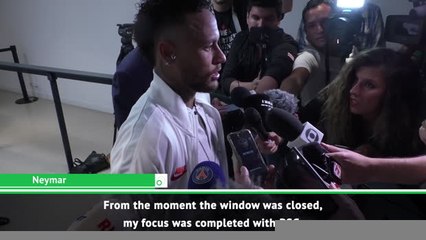 Neymar insists his focus is 100 per cent on PSG
