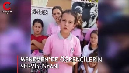 Menemen’de Öğrencilerin Servis İsyanı